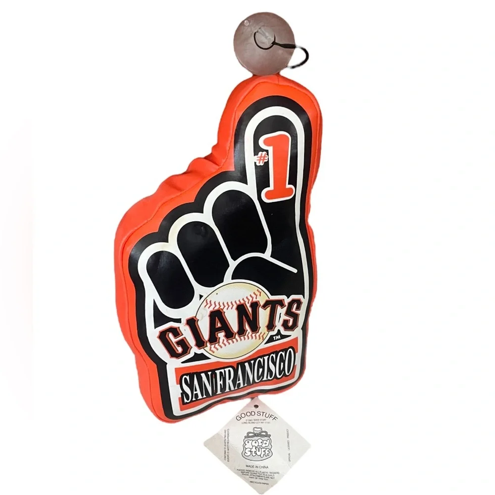 SF Giants Plush Pillow Toy Foam Finger San Francisco MLB Good Stuff NWT - Picture 2 of 3